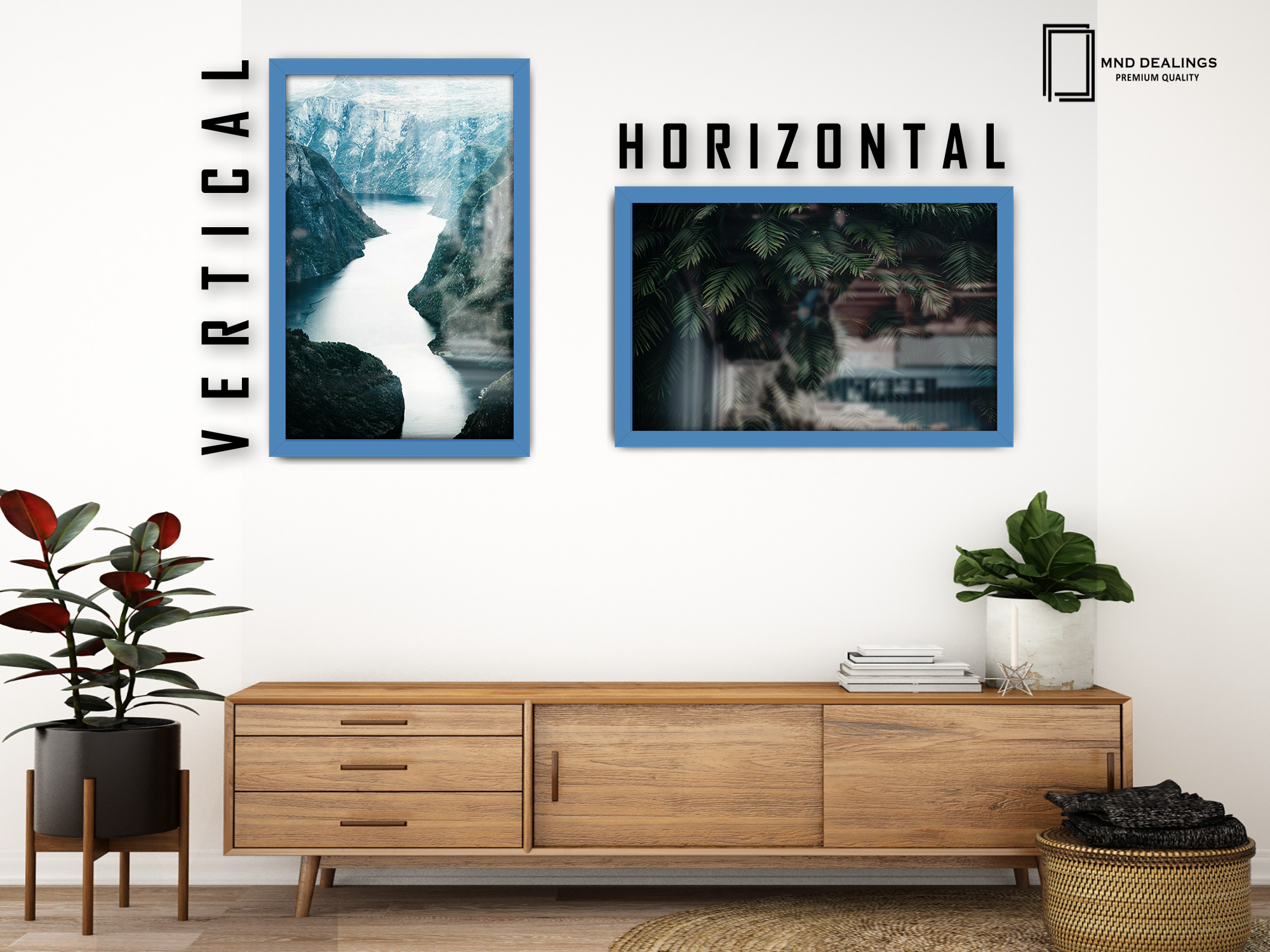 18 x 12 Inch / ( 45.72 x 30.48 CM )  |  Display Frame - MDF
 -  [ Blue ]