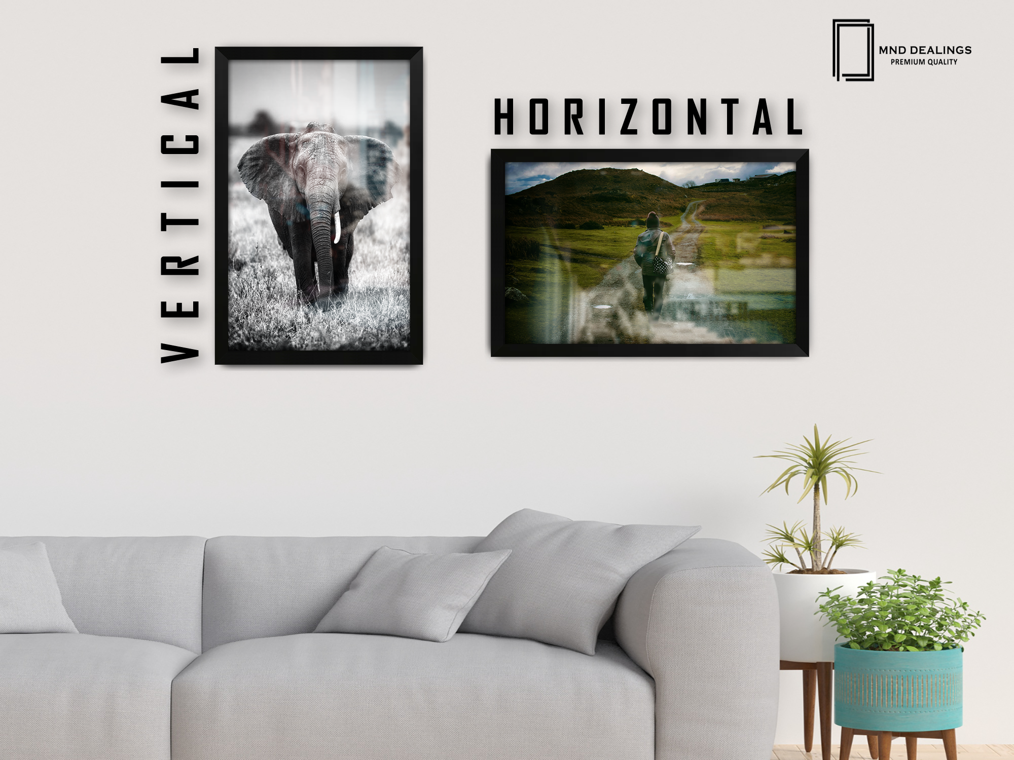 18 x 12 Inch / ( 45.72 x 30.48 CM )  |  Display Frame - MDF
 -  [ Matt Black ]