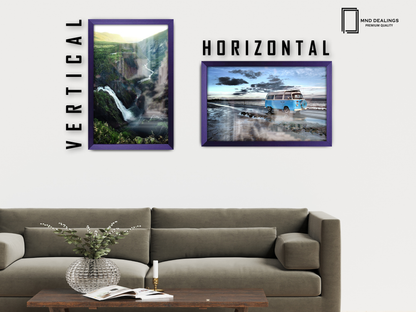 18 x 12 Inch / ( 45.72 x 30.48 CM )  |  Frames - MDF
 -  [ Purple ]