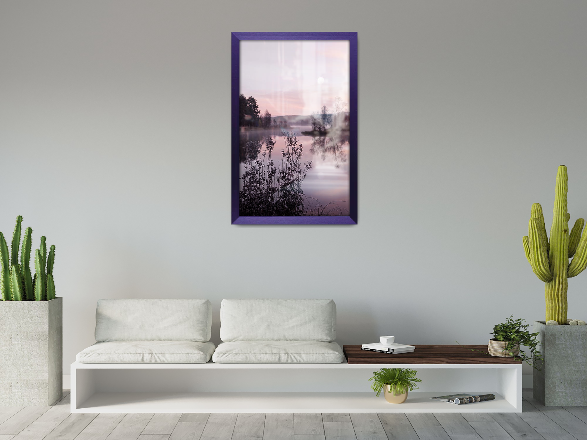 18 x 12 Inch / ( 45.72 x 30.48 CM )  |  Frames - MDF
 -  [ Purple ]