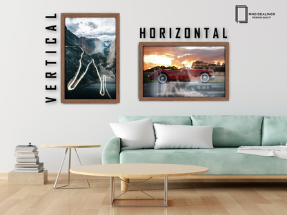 18 x 12 Inch / ( 45.72 x 30.48 CM )  |  Frames - MDF
 -  [ Walnut ]