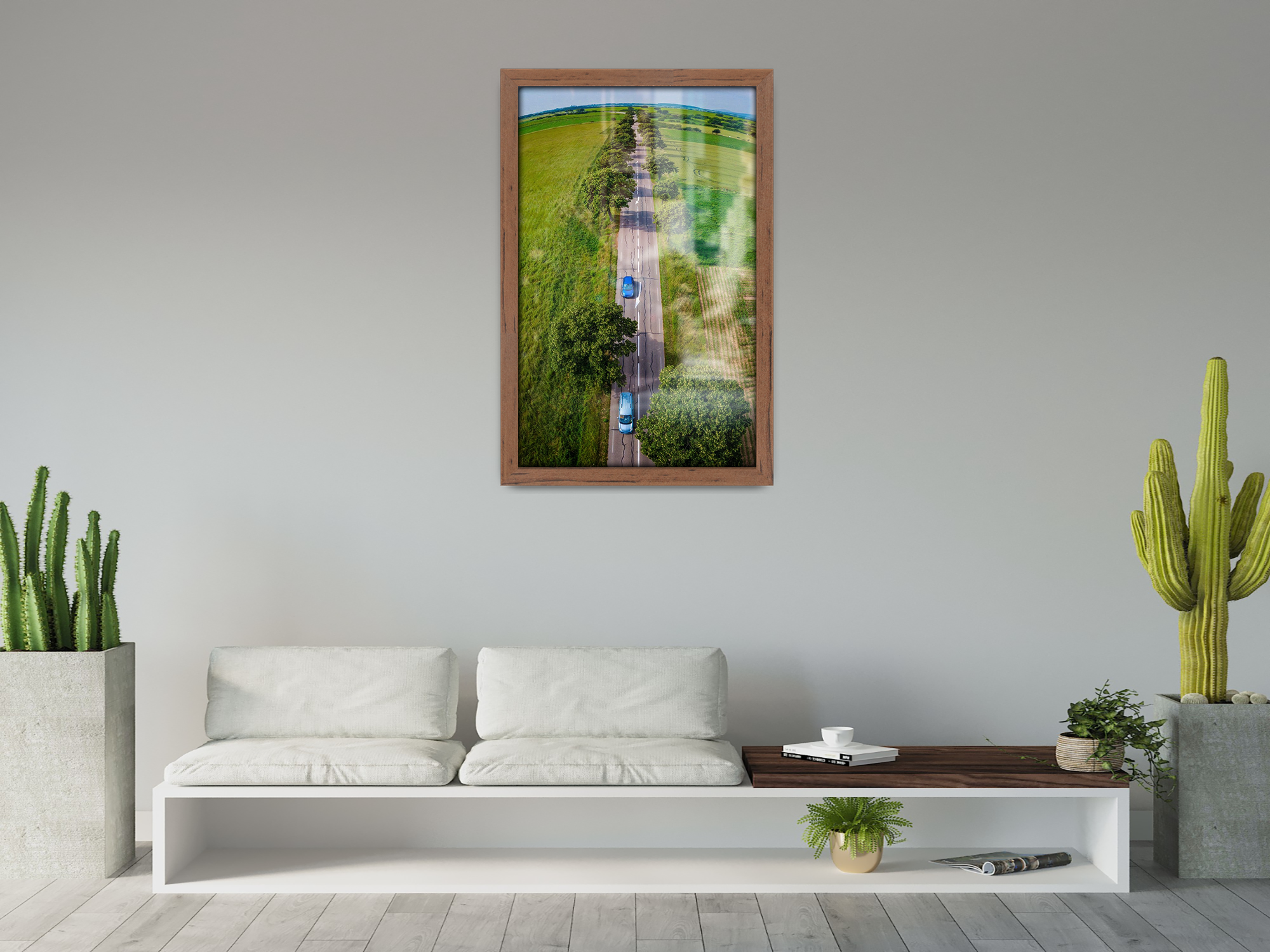 18 x 12 Inch / ( 45.72 x 30.48 CM )  |  Frames - MDF
 -  [ Walnut ]