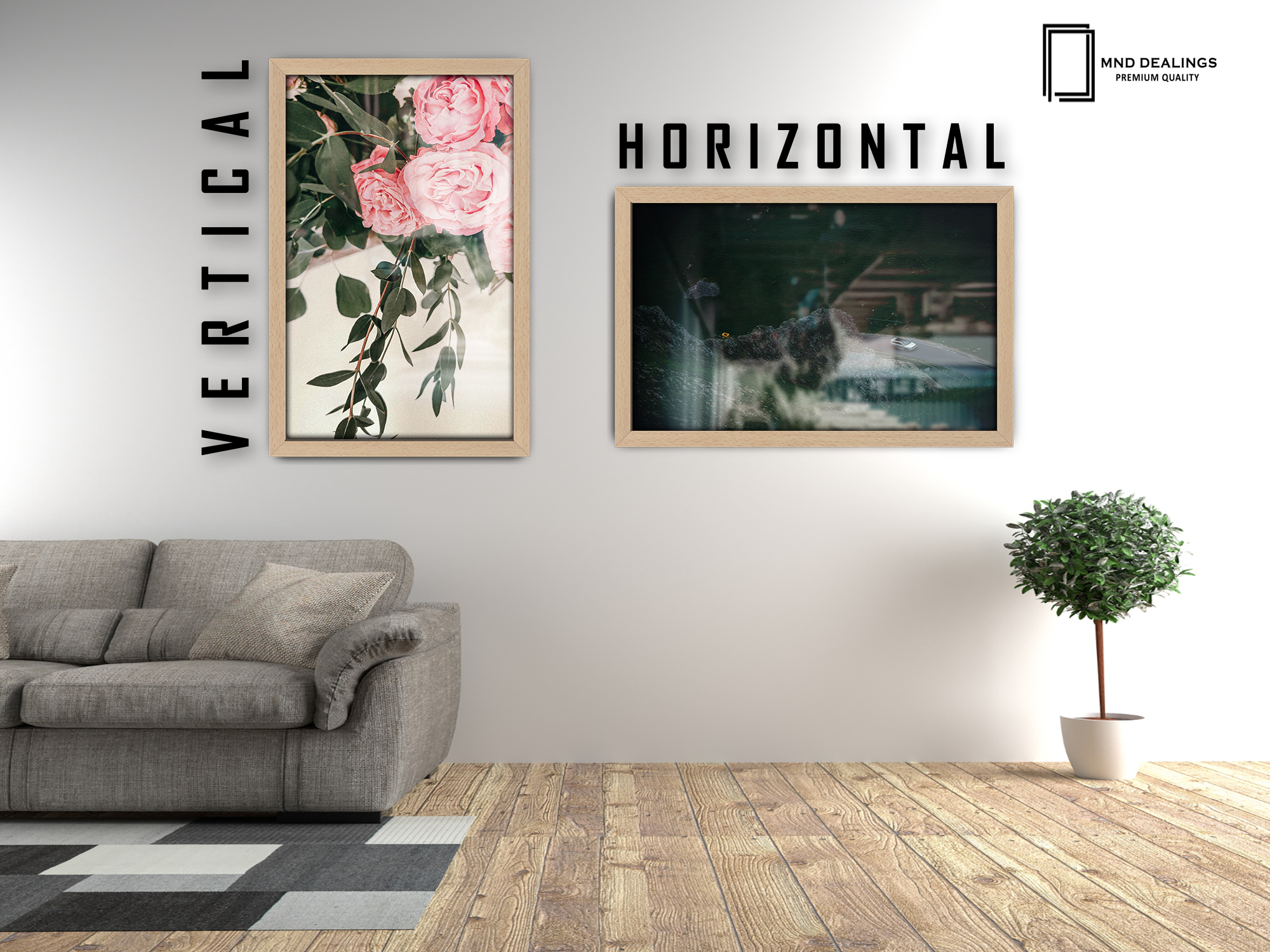 18 x 13 Inch / ( 45.72 x 33.02 CM )  |  Display Frame - MDF
 -  [ Beech ]