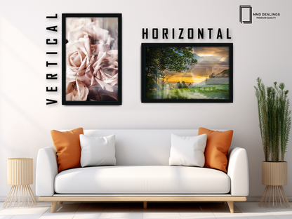 18 x 13 Inch / ( 45.72 x 33.02 CM )  |  Frames - MDF
 -  [ Black ]