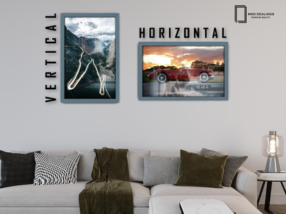 18 x 13 Inch / ( 45.72 x 33.02 CM )  |  Display Frame - MDF
 -  [ Dark Grey ]