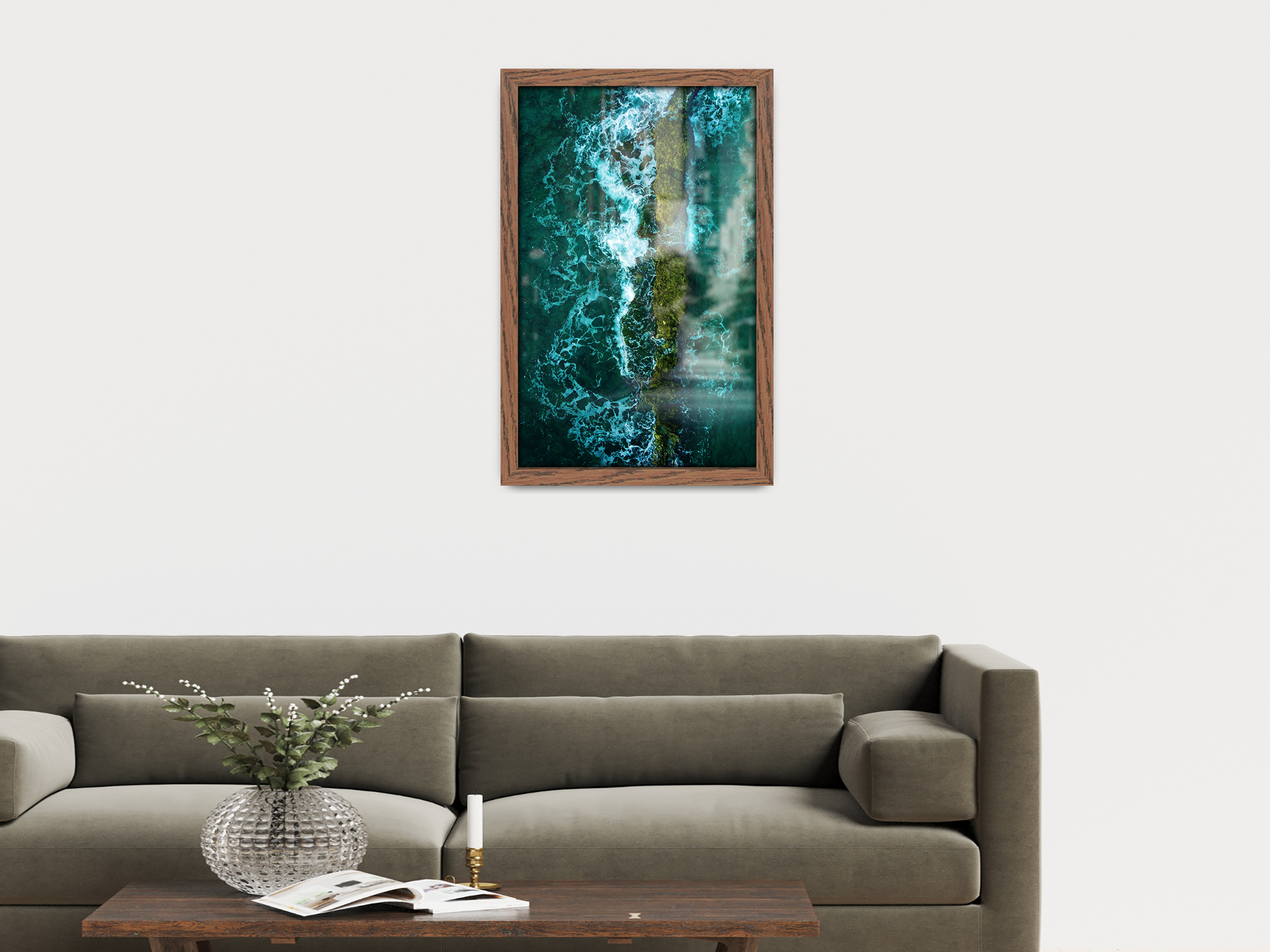 18 x 13 Inch / ( 45.72 x 33.02 CM )  |  Frames - MDF
 -  [ Dark Oak ]