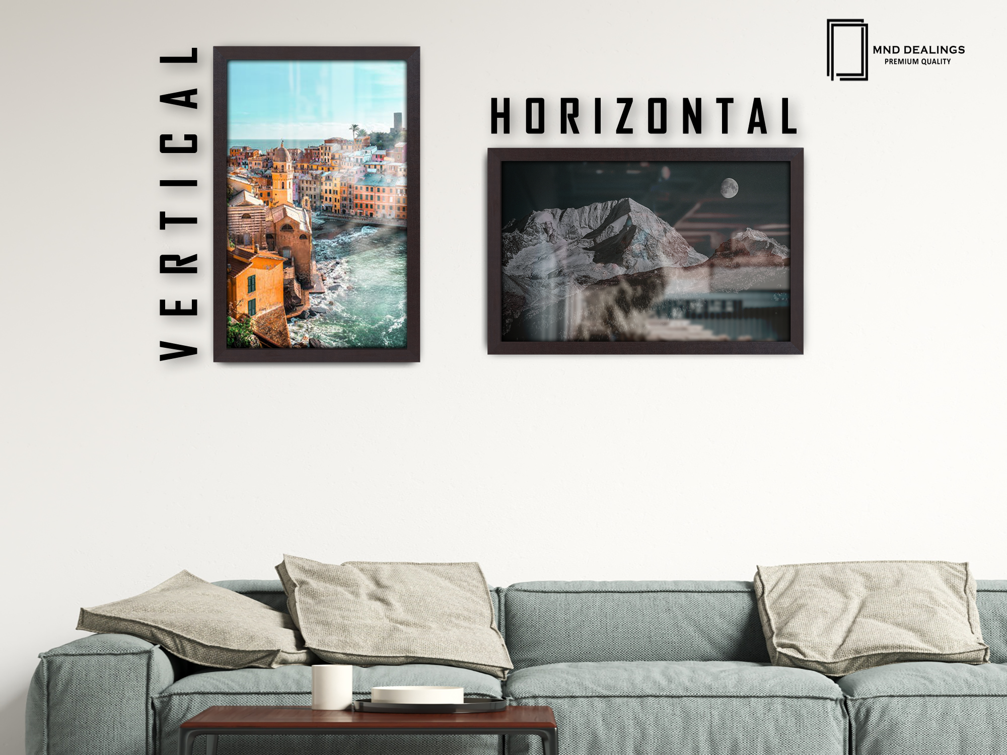 18 x 13 Inch / ( 45.72 x 33.02 CM )  |  Frames - MDF
 -  [ Mahogany ]