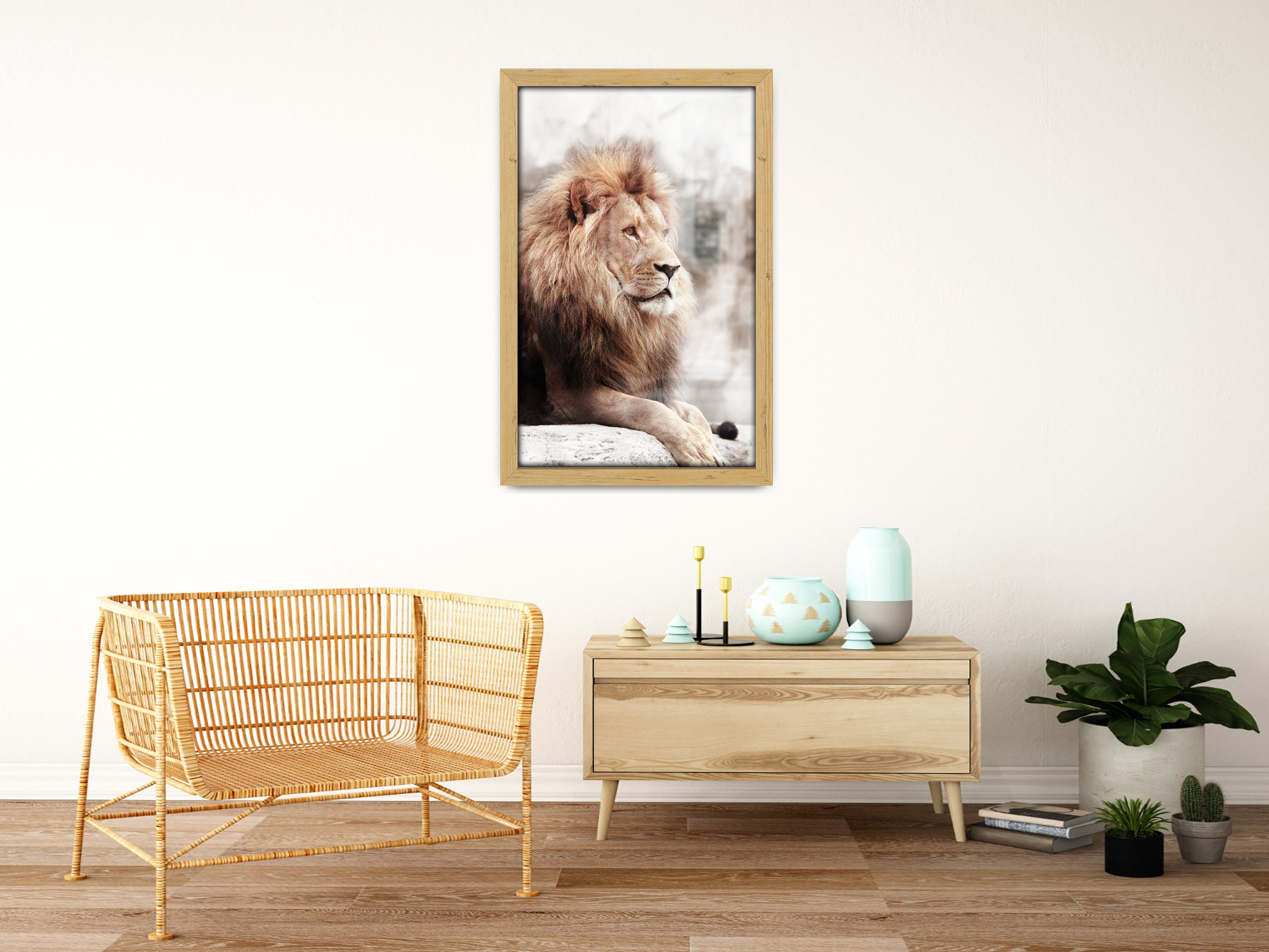 18 x 13 Inch / ( 45.72 x 33.02 CM )  |  Frames - MDF
 -  [ Pine ]