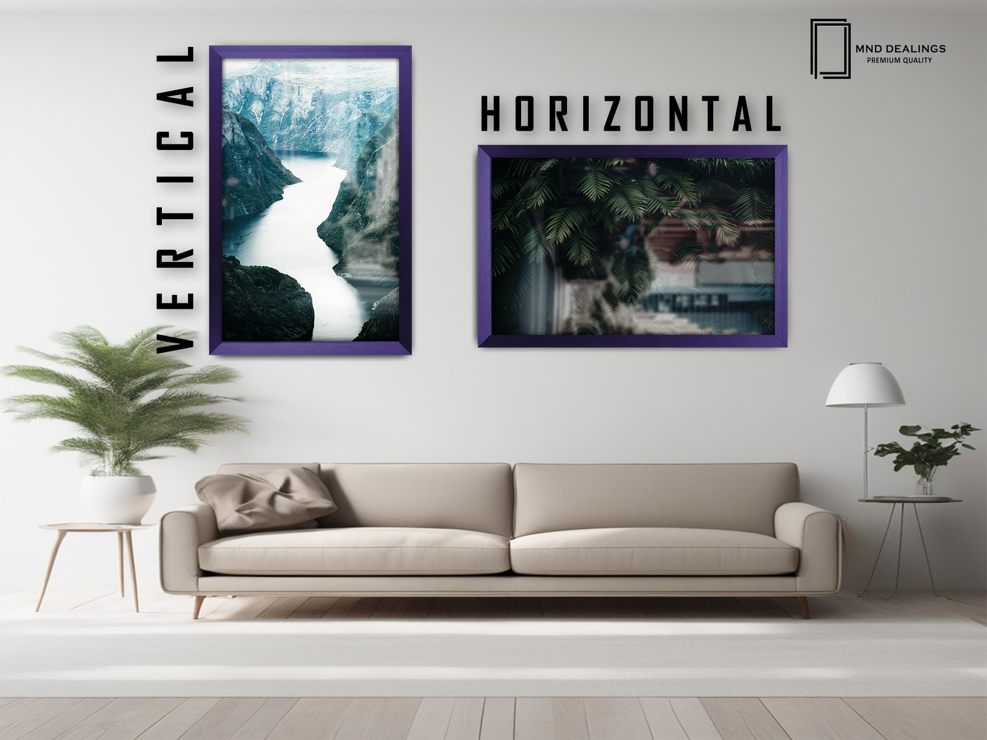 18 x 13 Inch / ( 45.72 x 33.02 CM )  |  Art Frames - MDF
 -  [ Purple ]