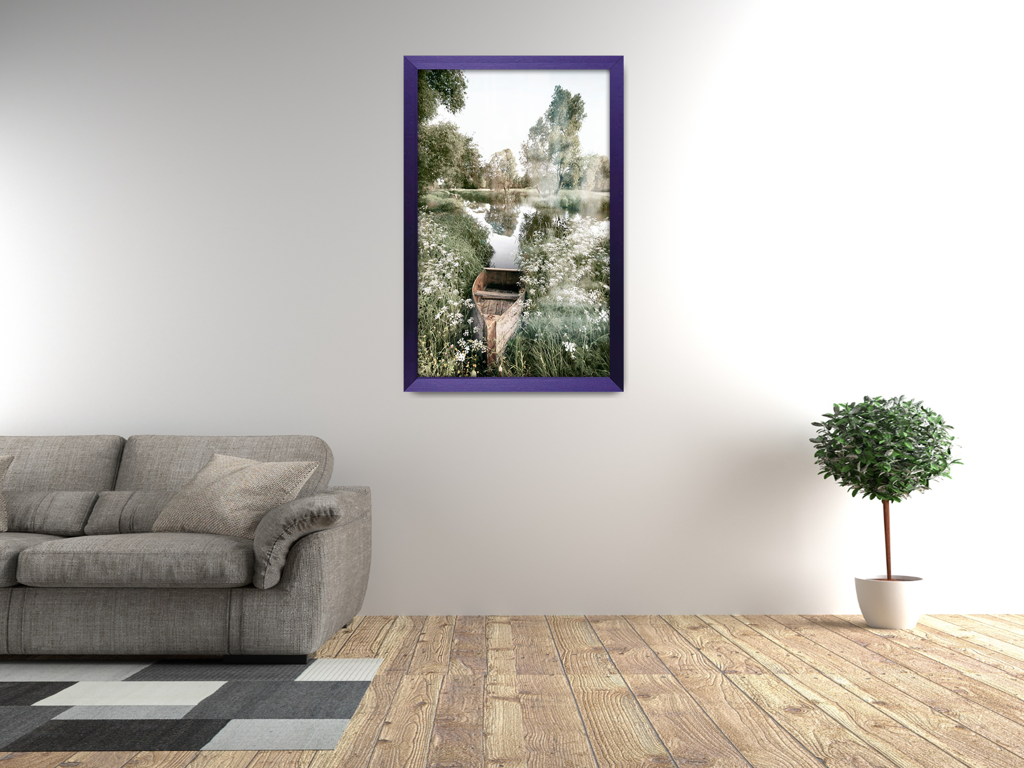 18 x 13 Inch / ( 45.72 x 33.02 CM )  |  Art Frames - MDF
 -  [ Purple ]