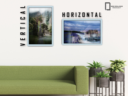 19 x 13 Inch / ( 48.26 x 33.02 CM )  |  Frames - MDF
 -  [ Light Grey ]