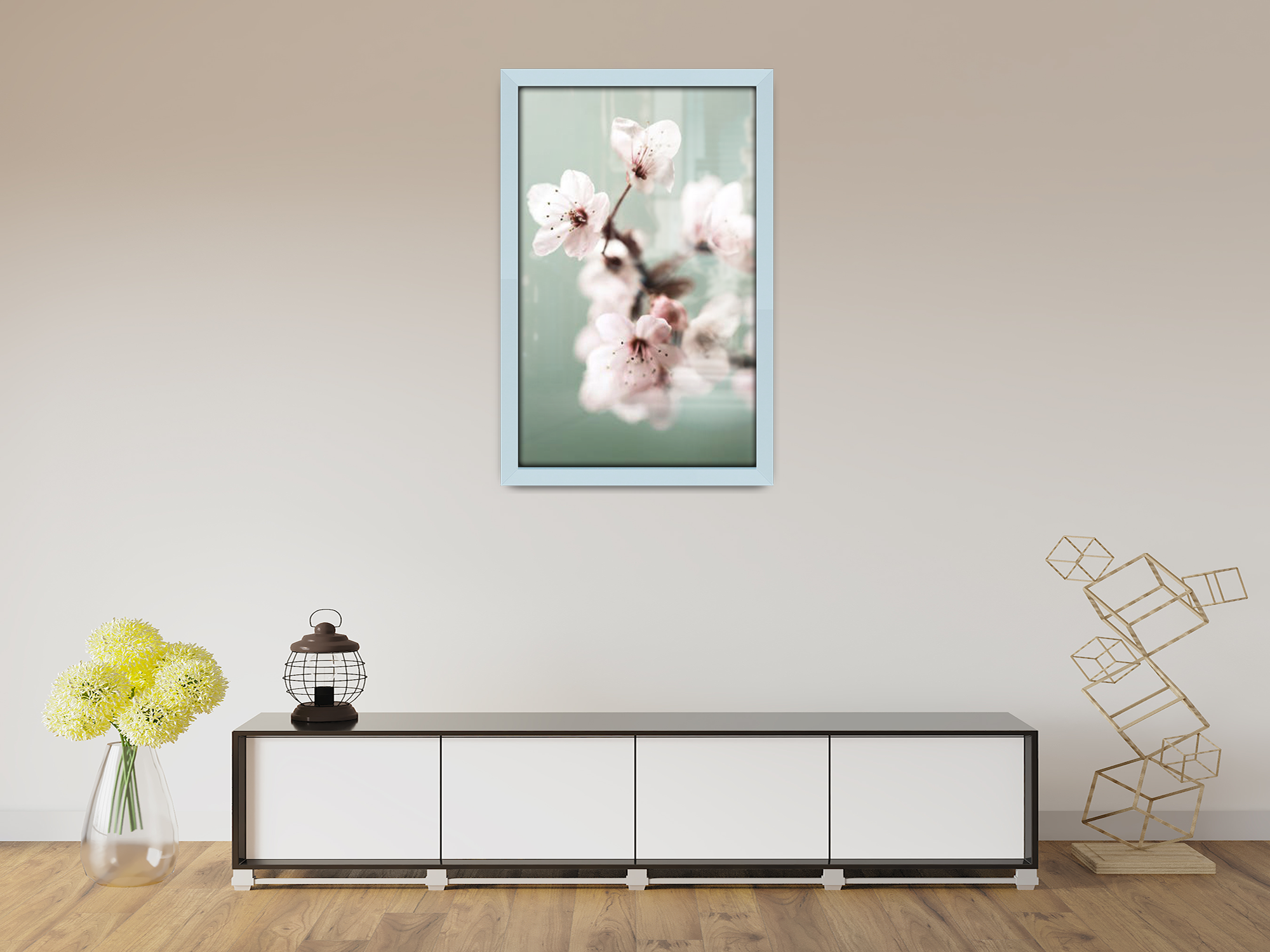 19 x 13 Inch / ( 48.26 x 33.02 CM )  |  Frames - MDF
 -  [ Light Grey ]
