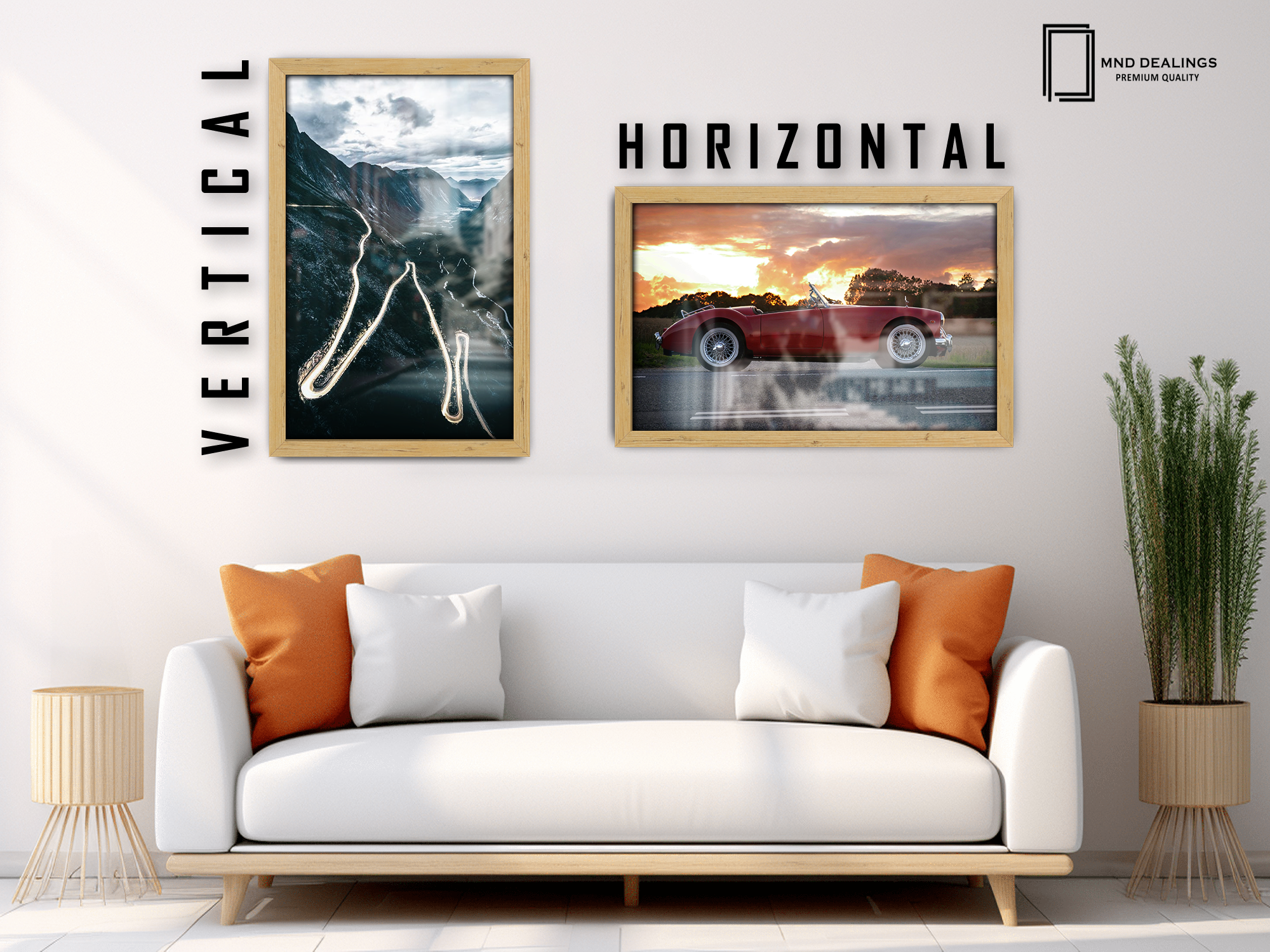 19 x 13 Inch / ( 48.26 x 33.02 CM )  |  Art Frames - MDF
 -  [ Pine ]