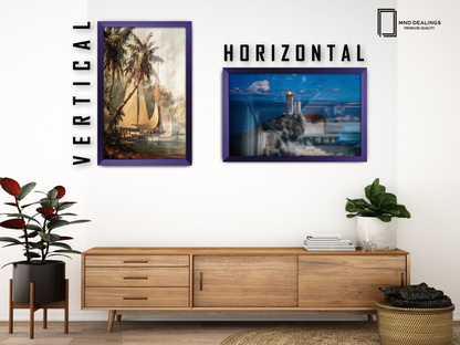 19 x 13 Inch / ( 48.26 x 33.02 CM )  |  Art Frames - MDF
 -  [ Purple ]