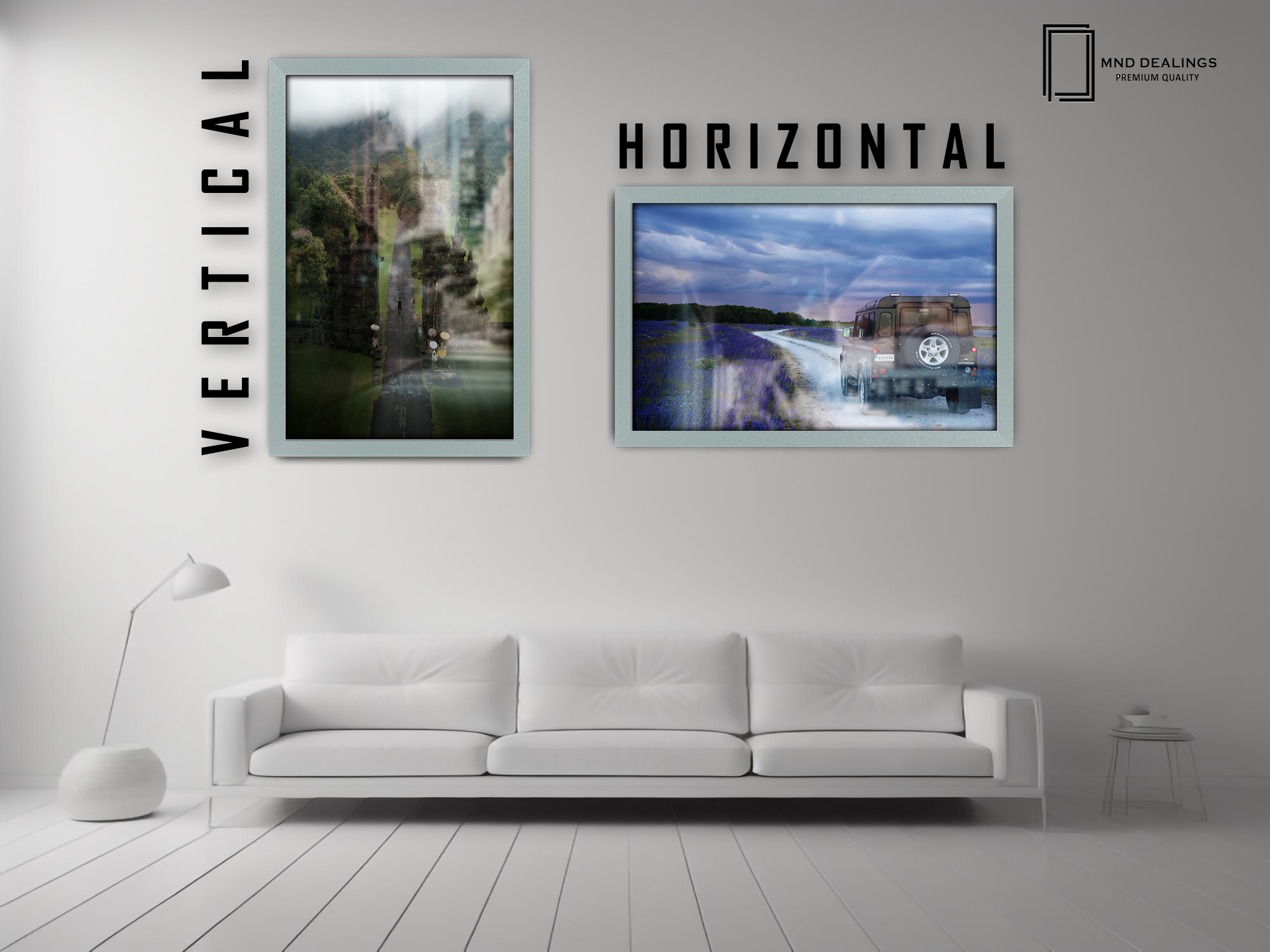 19 x 13 Inch / ( 48.26 x 33.02 CM )  |  Display Frame - MDF
 -  [ Silver ]