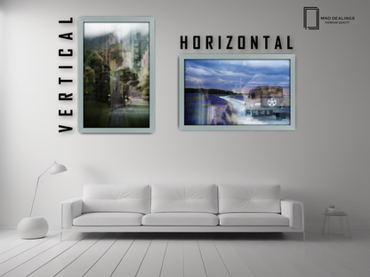 19 x 13 Inch / ( 48.26 x 33.02 CM )  |  Display Frame - MDF
 -  [ Silver ]