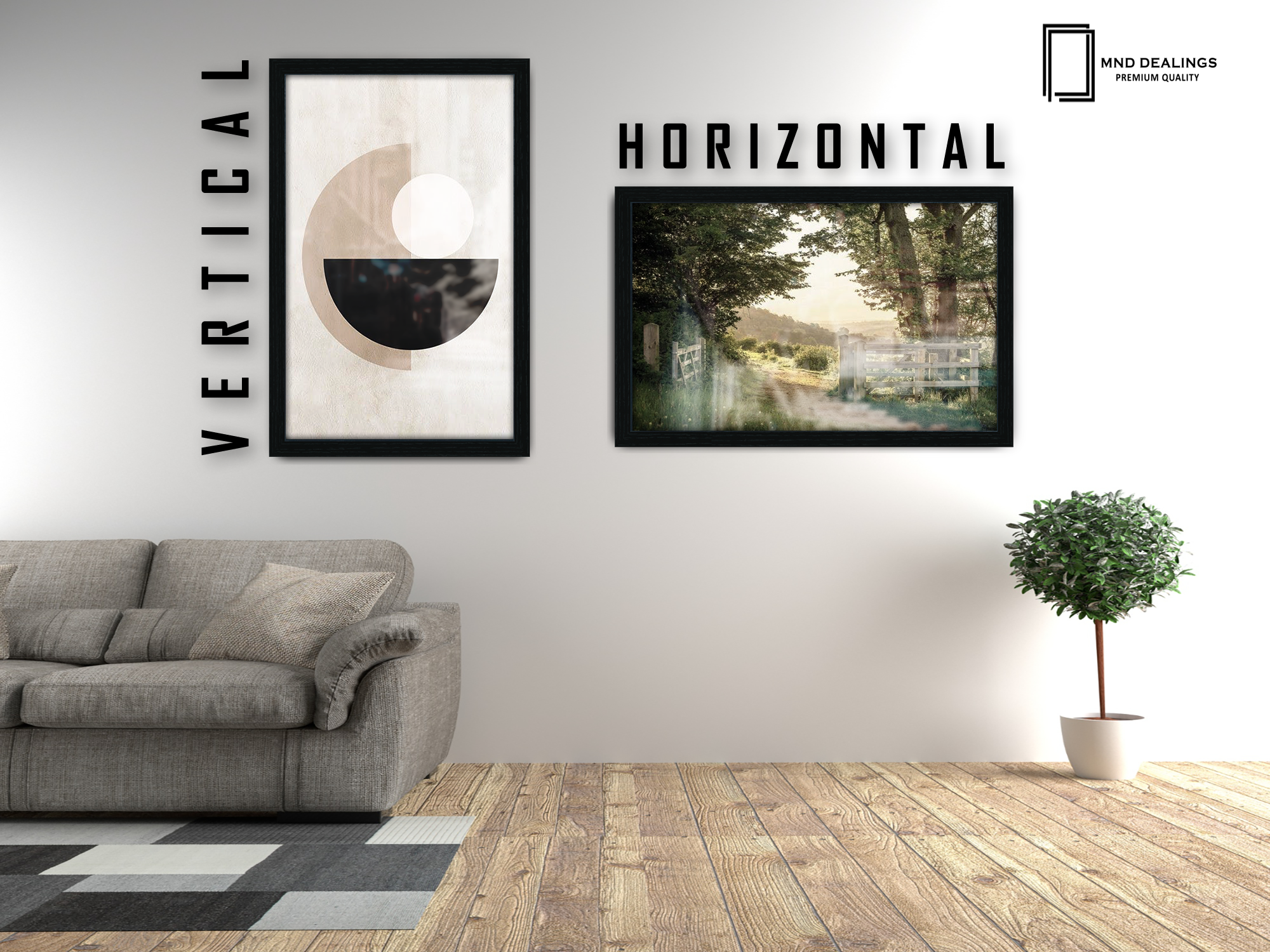 19 x 25 Inch / ( 48.26 x 63.5 CM )  |  Frames - MDF
 -  [ Black ]