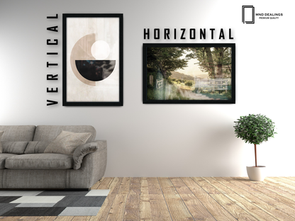 19 x 25 Inch / ( 48.26 x 63.5 CM )  |  Frames - MDF
 -  [ Black ]