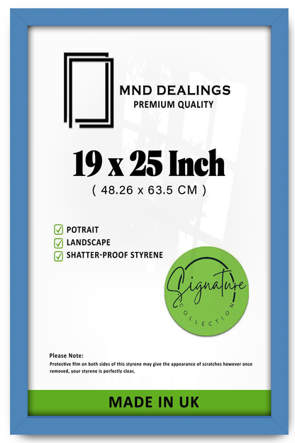 19 x 25 Inch / ( 48.26 x 63.5 CM )  |  Picture Frames - MDF
 -  [ Blue ]