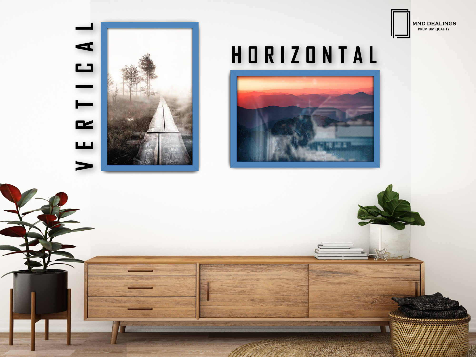 19 x 25 Inch / ( 48.26 x 63.5 CM )  |  Picture Frames - MDF
 -  [ Blue ]