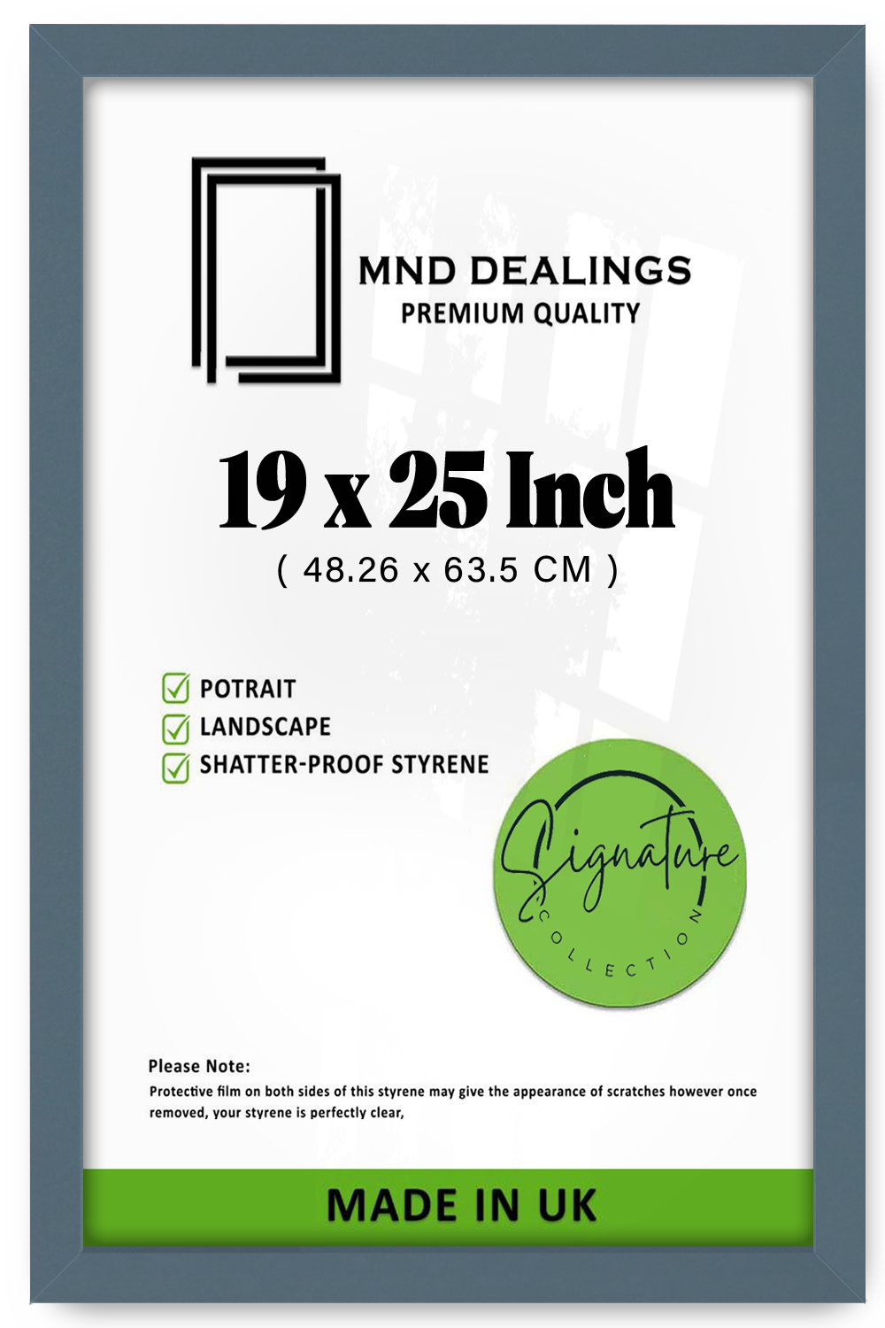 19 x 25 Inch / ( 48.26 x 63.5 CM )  |  Picture Frames - MDF
 -  [ Dark Grey ]