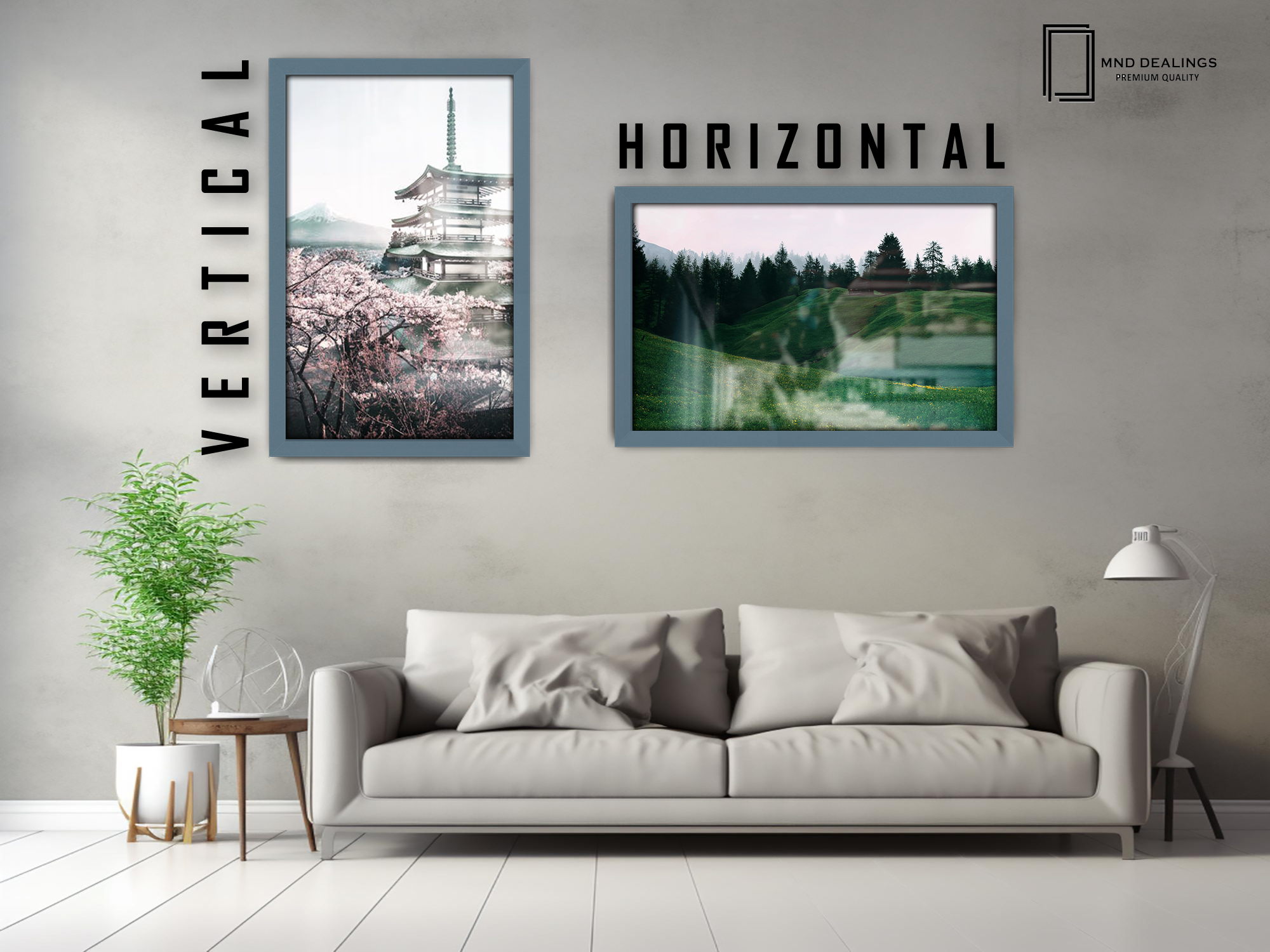 19 x 25 Inch / ( 48.26 x 63.5 CM )  |  Picture Frames - MDF
 -  [ Dark Grey ]
