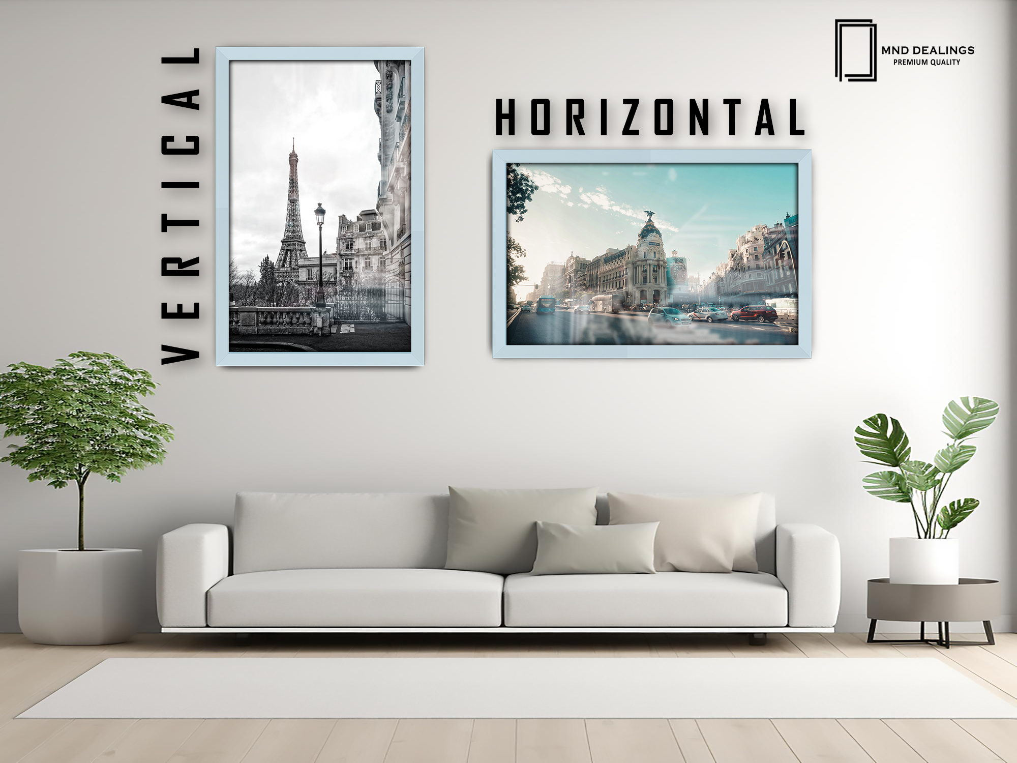 19 x 25 Inch / ( 48.26 x 63.5 CM )  |  Poster Frames - MDF
 -  [ Light Grey ]