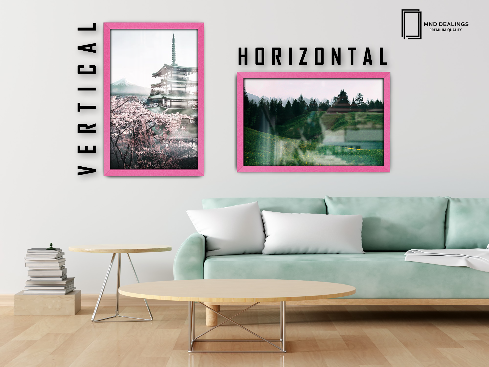 19 x 25 Inch / ( 48.26 x 63.5 CM )  |  Poster Frames - MDF
 -  [ Pink ]