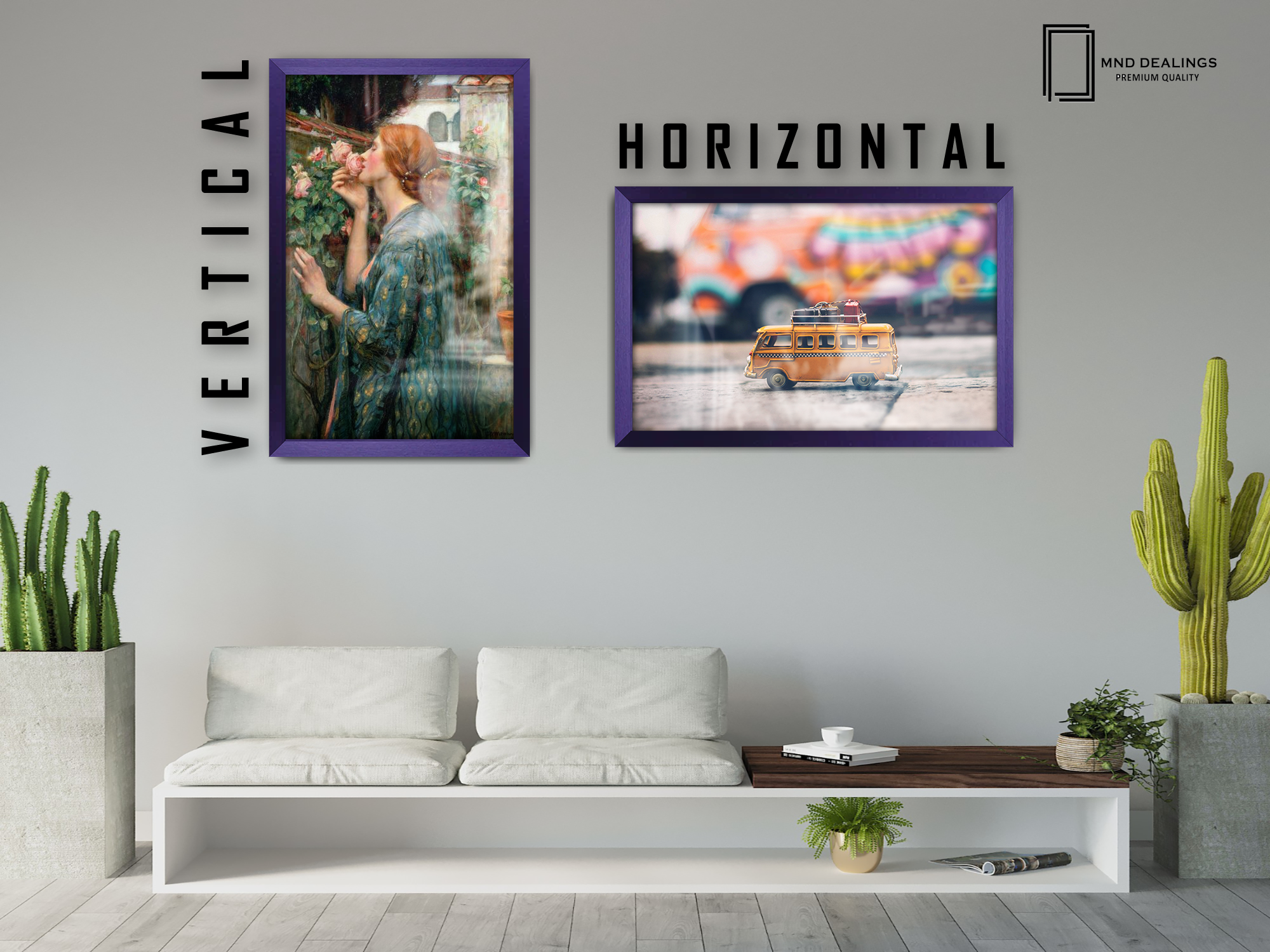 19 x 25 Inch / ( 48.26 x 63.5 CM )  |  Frames - MDF
 -  [ Purple ]