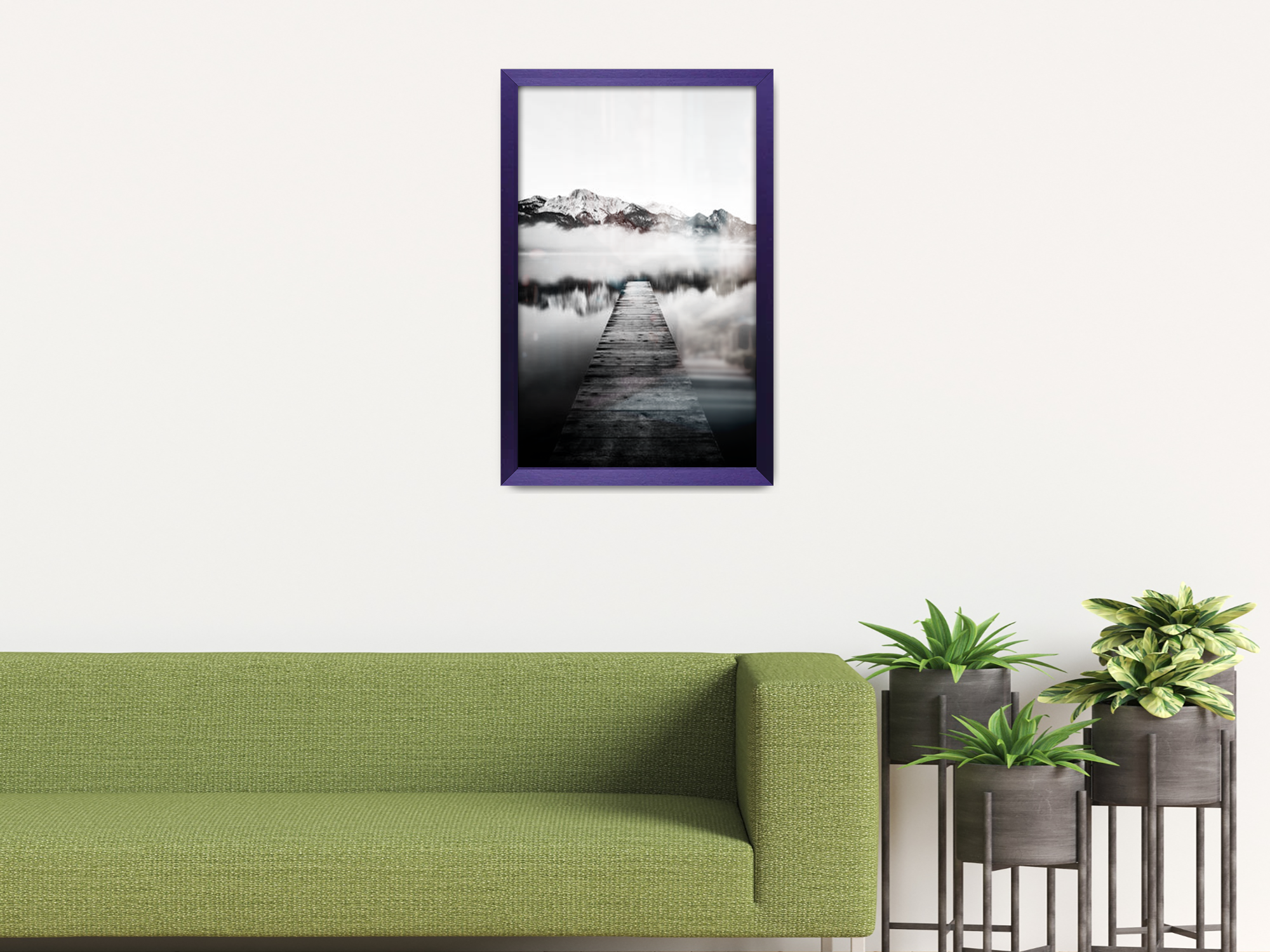 19 x 25 Inch / ( 48.26 x 63.5 CM )  |  Frames - MDF
 -  [ Purple ]