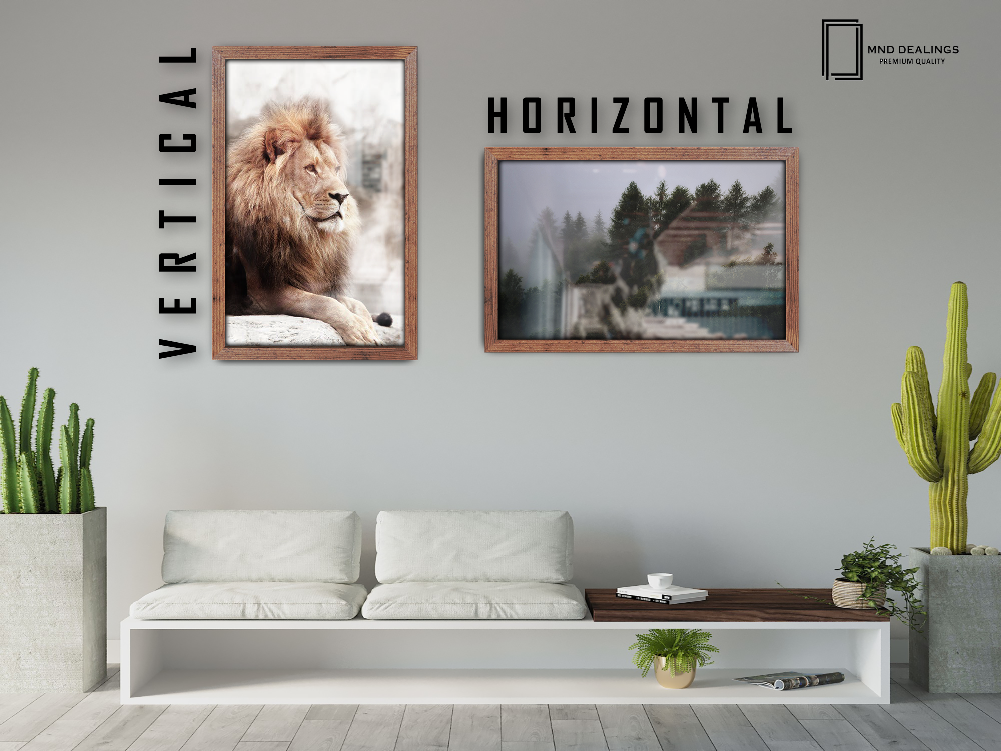 19 x 25 Inch / ( 48.26 x 63.5 CM )  |  Frames - MDF
 -  [ Rustic ]