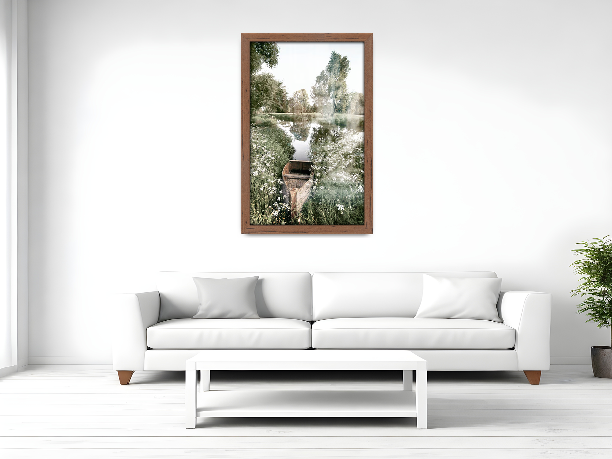 19 x 25 Inch / ( 48.26 x 63.5 CM )  |  Display Frame - MDF
 -  [ Walnut ]