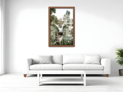 19 x 25 Inch / ( 48.26 x 63.5 CM )  |  Display Frame - MDF
 -  [ Walnut ]