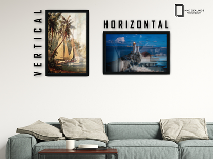 19 x 26 Inch / ( 48.26 x 66.04 CM )  |  Display Frame - MDF
 -  [ Black ]