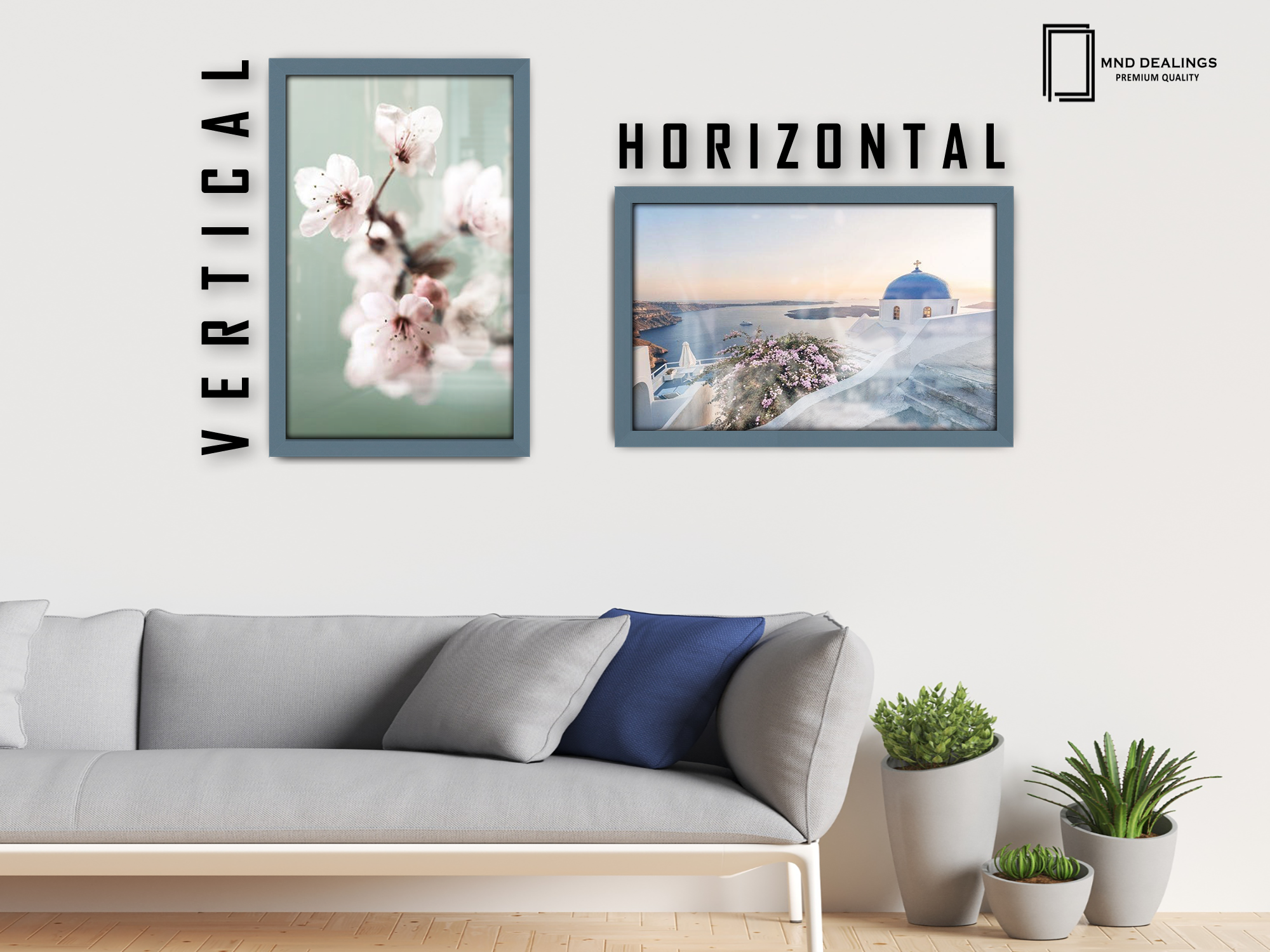19 x 26 Inch / ( 48.26 x 66.04 CM )  |  Frames - MDF
 -  [ Dark Grey ]