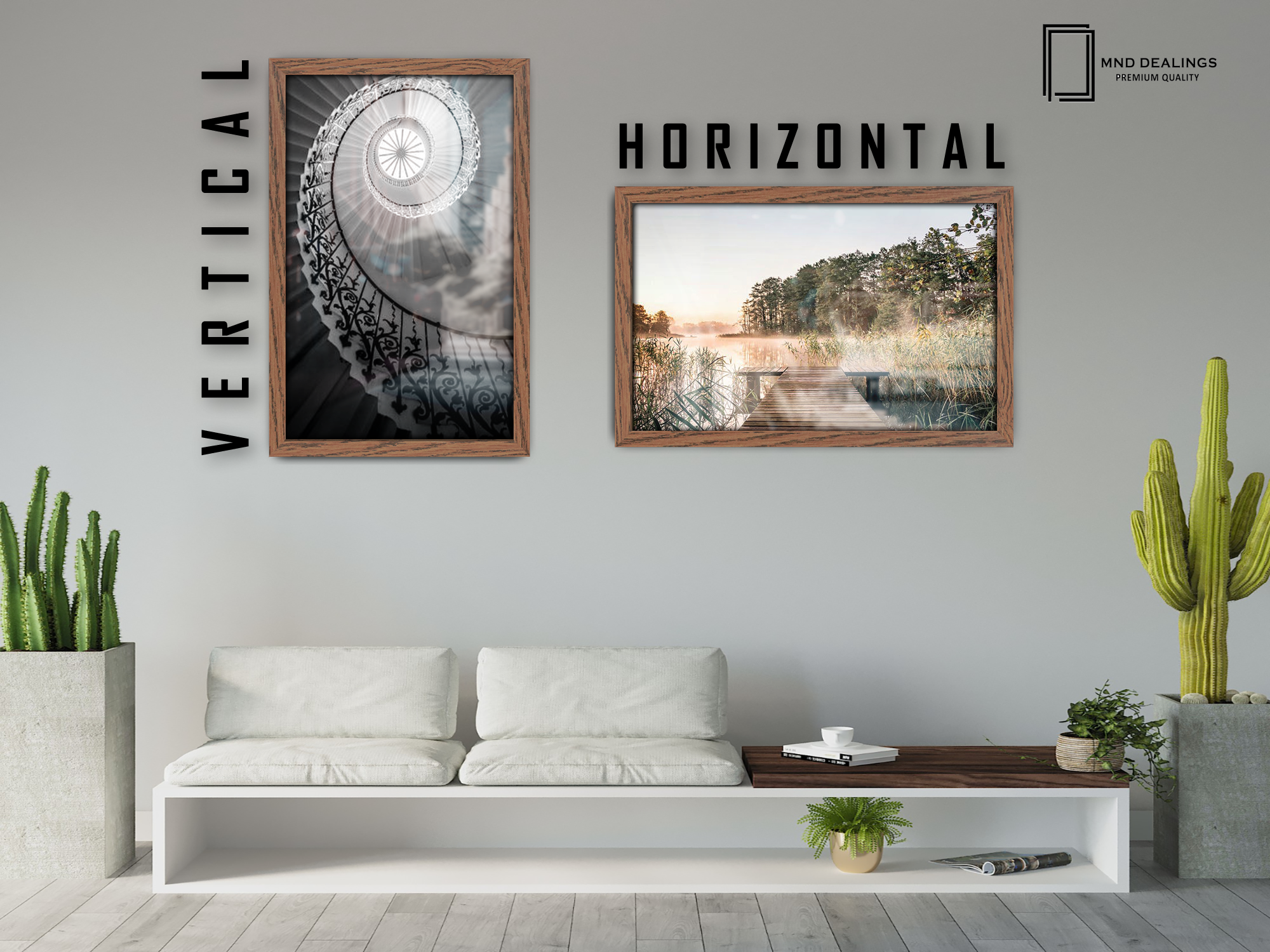 19 x 26 Inch / ( 48.26 x 66.04 CM )  |  Frames - MDF
 -  [ Dark Oak ]