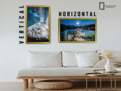 19 x 26 Inch / ( 48.26 x 66.04 CM )  |  Display Frame - MDF
 -  [ Gold ]