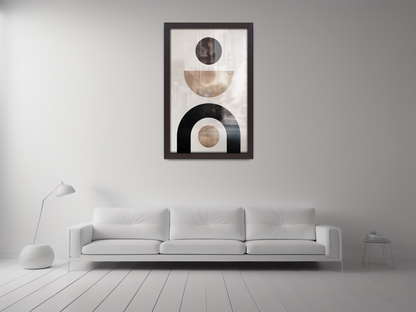 19 x 26 Inch / ( 48.26 x 66.04 CM )  |  Display Frame - MDF
 -  [ Mahogany ]
