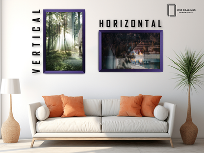 19 x 26 Inch / ( 48.26 x 66.04 CM )  |  Frames - MDF
 -  [ Purple ]