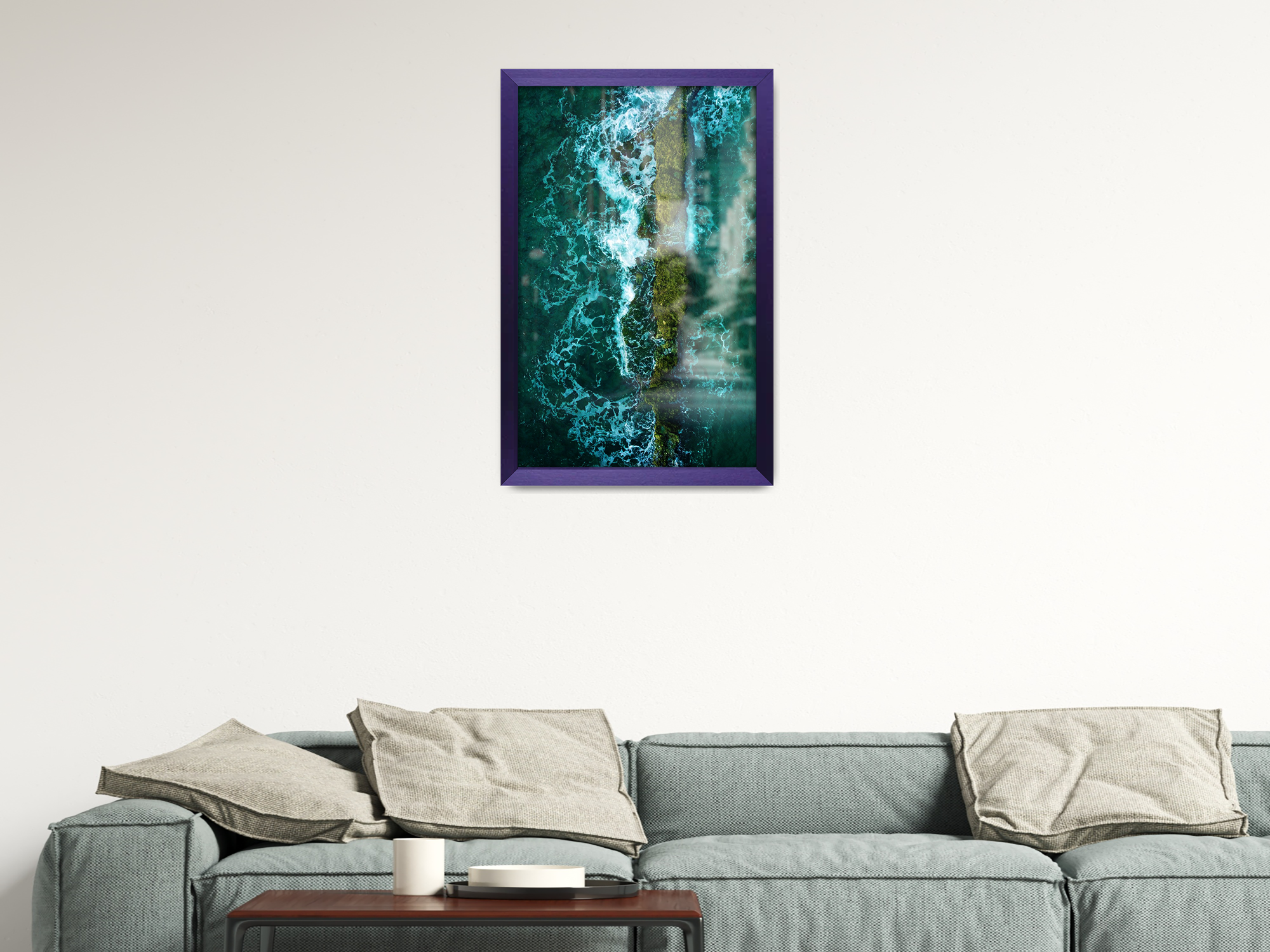 19 x 26 Inch / ( 48.26 x 66.04 CM )  |  Frames - MDF
 -  [ Purple ]