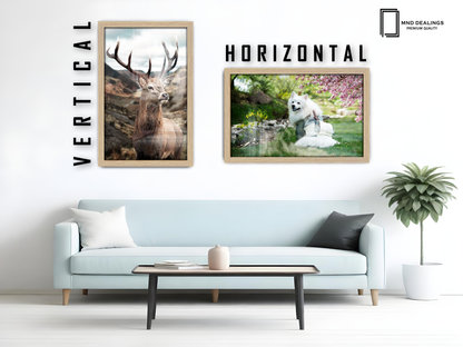 20 x 10 Inch / ( 50.80 x 25.40 CM )  |  Poster Frames - MDF
 -  [ Oak ]
