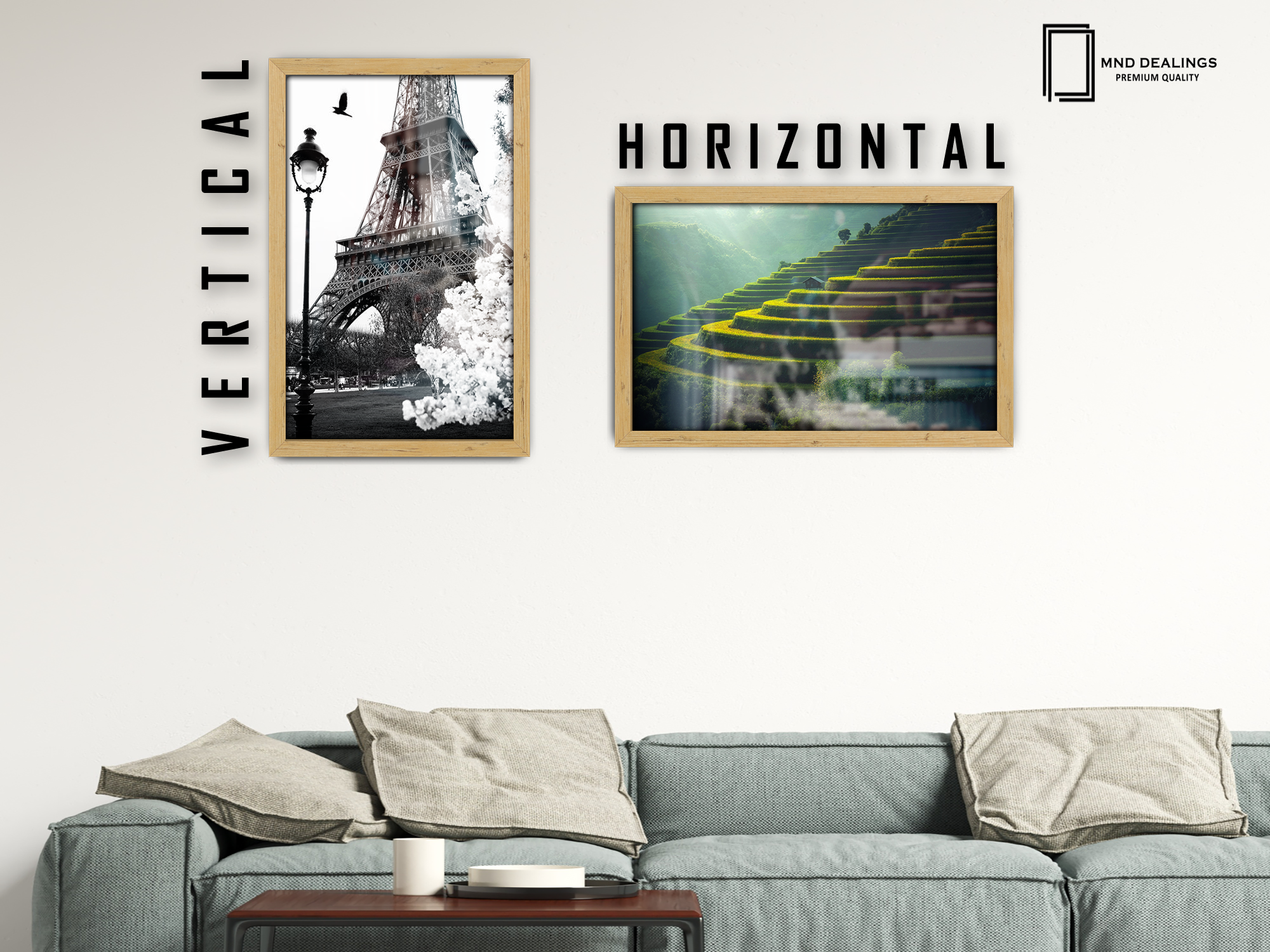 20 x 10 Inch / ( 50.80 x 25.40 CM )  |  Art Frames - MDF
 -  [ Pine ]