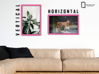 20 x 10 Inch / ( 50.80 x 25.40 CM )  |  Poster Frames - MDF
 -  [ Pink ]