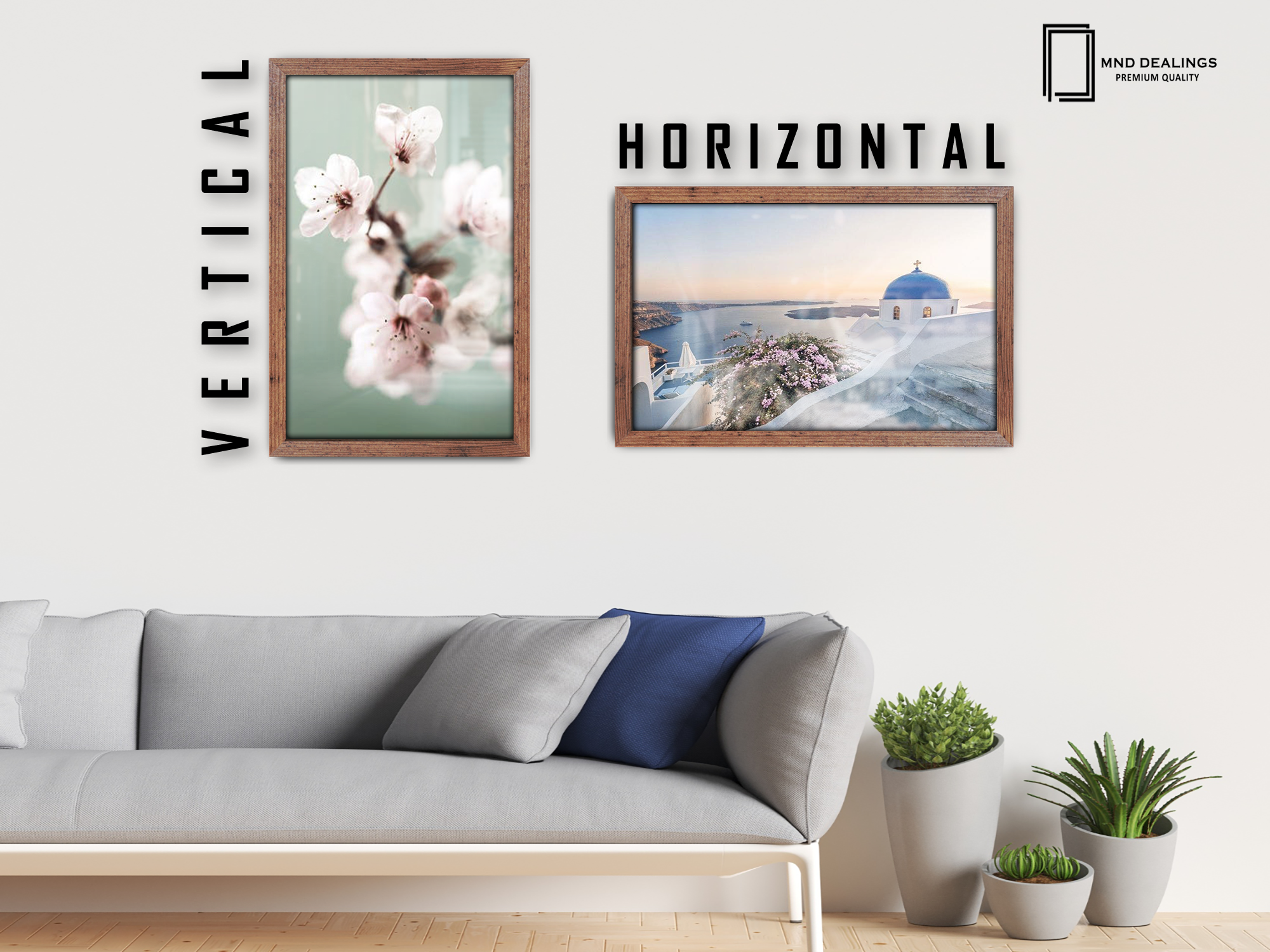 20 x 10 Inch / ( 50.80 x 25.40 CM )  |  Display Frame - MDF
 -  [ Rustic ]