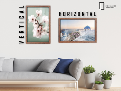 20 x 10 Inch / ( 50.80 x 25.40 CM )  |  Display Frame - MDF
 -  [ Rustic ]