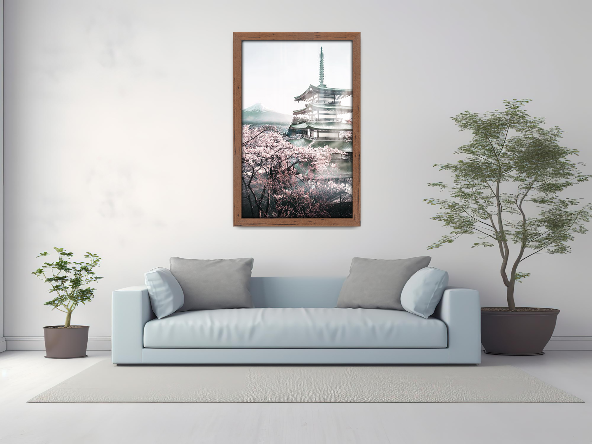 20 x 10 Inch / ( 50.80 x 25.40 CM )  |  Frames - MDF
 -  [ Walnut ]