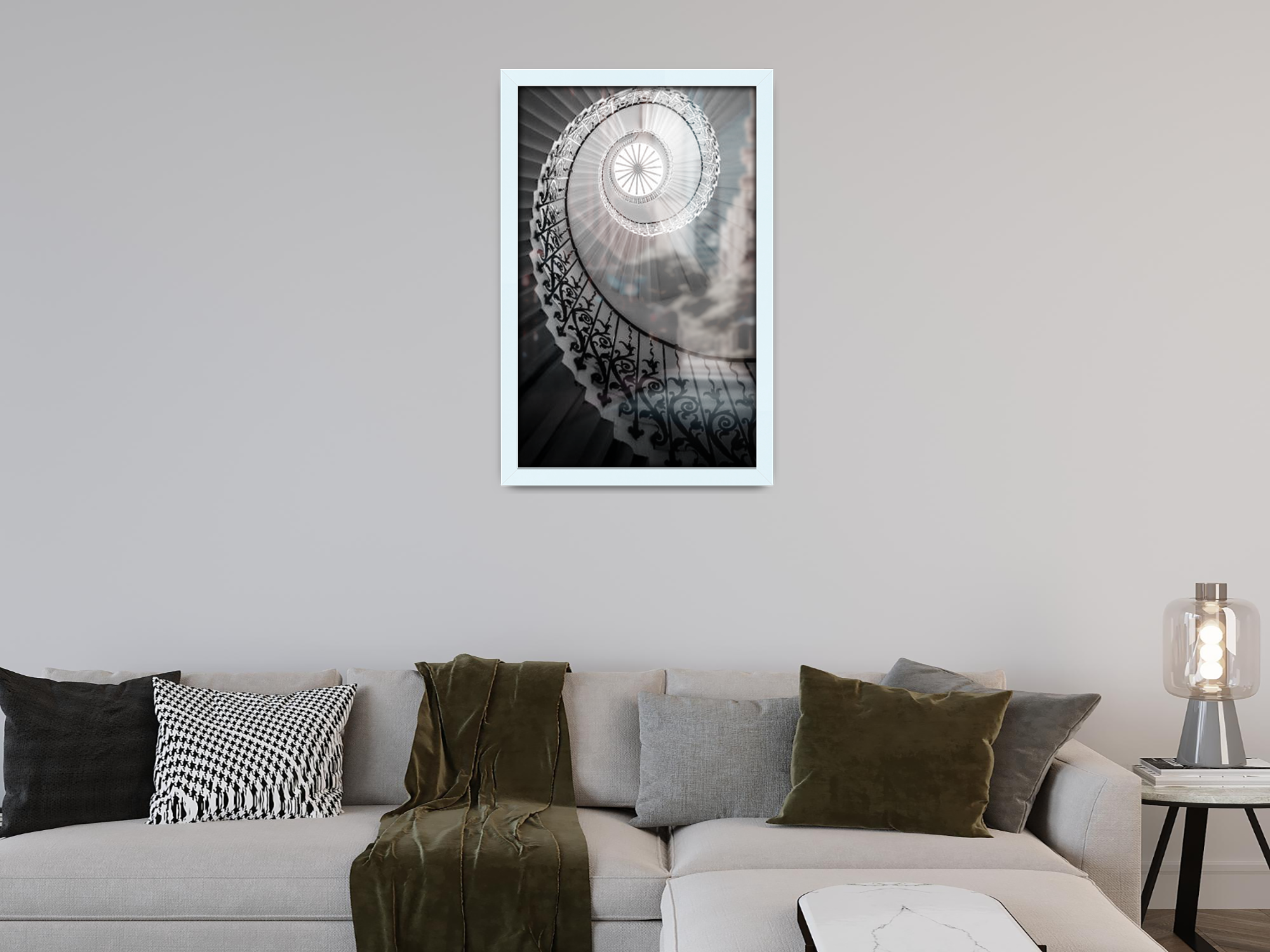 20 x 10 Inch / ( 50.80 x 25.40 CM )  |  Frames - MDF
 -  [ White ]