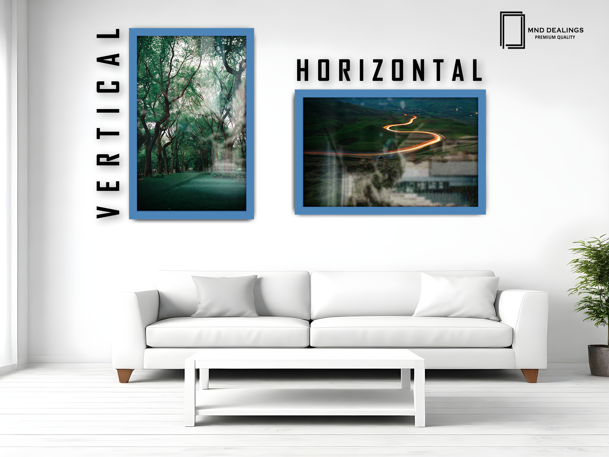 20 x 14 Inch / ( 50.80 x 35.56 CM )  |  Poster Frames - MDF
 -  [ Blue ]