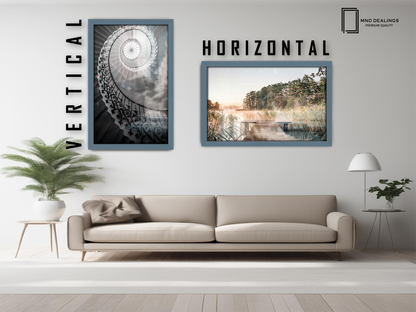 20 x 14 Inch / ( 50.80 x 35.56 CM )  |  Art Frames - MDF
 -  [ Dark Grey ]