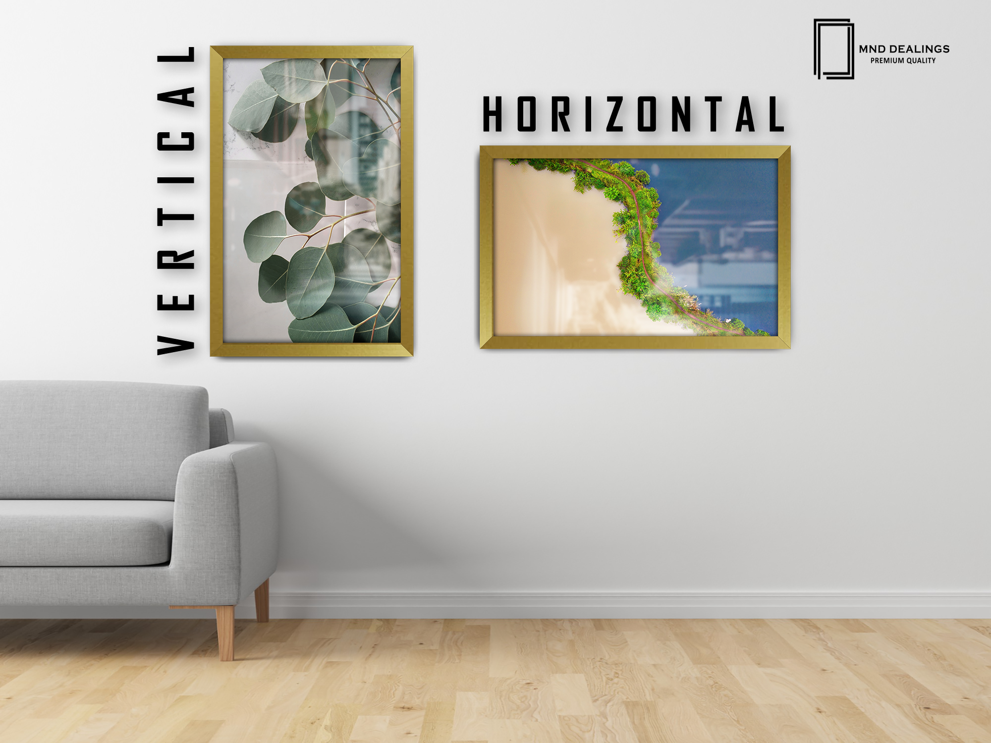 20 x 14 Inch / ( 50.80 x 35.56 CM )  |  Poster Frames - MDF
 -  [ Gold ]